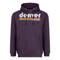 Plum denver colorado vintage 70's 80's retro style men women t shirt Heavyweight Hoodie - linhVisuals