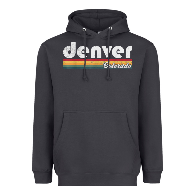 Denver Colorado Vintage 70's 80's Retro Style Men Women T Shirt Heavyweight Hoodie by linhVisuals | Teevron
