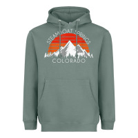 Sage retro vintage steamboat springs colorado distressed t shirt Heavyweight Hoodie - linhVisuals