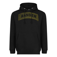 Black army ranger tab subdued infantry grunt pullover hoodie Heavyweight Hoodie - linhVisuals