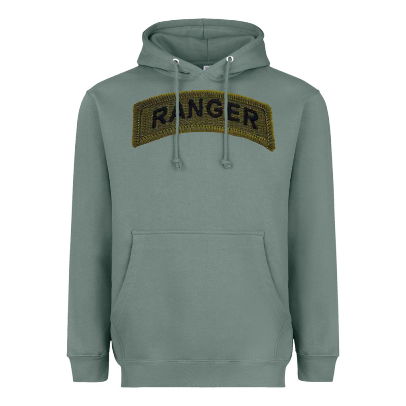 Army Ranger Tab Subdued Infantry Grunt Pullover Hoodie Heavyweight Hoodie by linhVisuals | Teevron