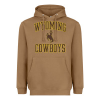 Toasted Coconut kids wyoming cowboys apparel gameday arch over cowboys t shirt Heavyweight Hoodie - linhVisuals