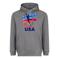 Storm ice skating dance support the team tshirt usa flag t shirt Heavyweight Hoodie - linhVisuals