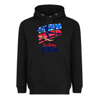 Black ice skating dance support the team tshirt usa flag t shirt Heavyweight Hoodie - linhVisuals