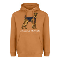 Meerkat airedale terrier crazy dog lover sweatshirt Heavyweight Hoodie - linhVisuals