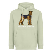 Matcha airedale terrier crazy dog lover sweatshirt Heavyweight Hoodie - linhVisuals