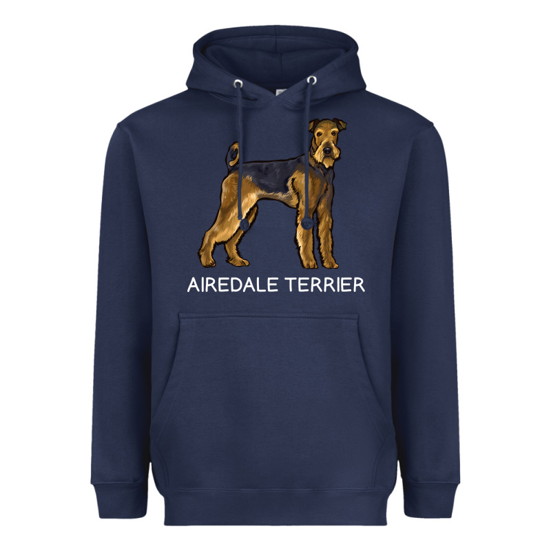 Airedale Terrier Crazy Dog Lover Sweatshirt Heavyweight Hoodie by linhVisuals | Teevron