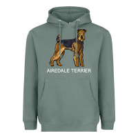 Sage airedale terrier crazy dog lover sweatshirt Heavyweight Hoodie - linhVisuals