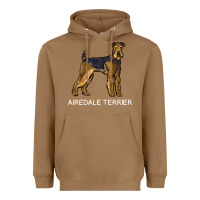 Toasted Coconut airedale terrier crazy dog lover sweatshirt Heavyweight Hoodie - linhVisuals