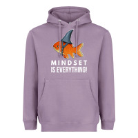 Lavender mindset motivational quote cute goldfish shark fish t shirt Heavyweight Hoodie - linhVisuals