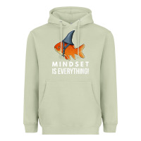 Matcha mindset motivational quote cute goldfish shark fish t shirt Heavyweight Hoodie - linhVisuals