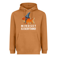Meerkat mindset motivational quote cute goldfish shark fish t shirt Heavyweight Hoodie - linhVisuals