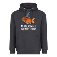 Smoke mindset motivational quote cute goldfish shark fish t shirt Heavyweight Hoodie - linhVisuals