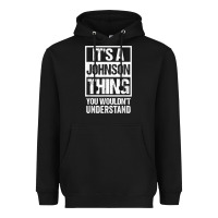 Black it's a johnson thing   you wouldn't understand   family name t shirt Heavyweight Hoodie - linhVisuals