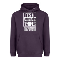 Plum it's a johnson thing   you wouldn't understand   family name t shirt Heavyweight Hoodie - linhVisuals