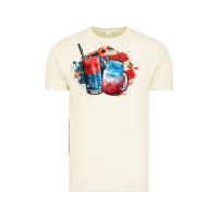 Red White And Blue Slushy Cocktail Vintage Tee | Teevron