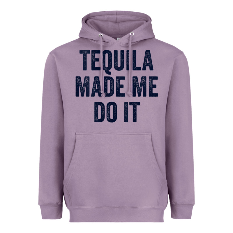 Womens Tequila Made Me Do It Tank Tops For Women Summer Drinking Tank Heavyweight Hoodie by linhVisuals | Teevron