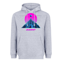 Heather Grey pink sun   official gunship t shirt Heavyweight Hoodie - linhVisuals
