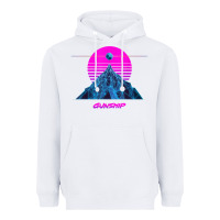 White pink sun   official gunship t shirt Heavyweight Hoodie - linhVisuals