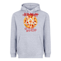 Heather Grey papa roach   official merchandise  cut my life into pizzas t shirt Heavyweight Hoodie - linhVisuals