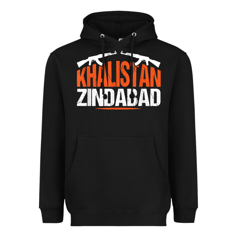 Sikh Khalistan Zindabad Singh Punjabi T Shirt Heavyweight Hoodie by linhVisuals | Teevron