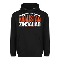 Black sikh khalistan zindabad singh punjabi t shirt Heavyweight Hoodie - linhVisuals