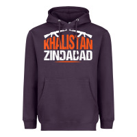 Plum sikh khalistan zindabad singh punjabi t shirt Heavyweight Hoodie - linhVisuals