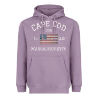 Lavender cape cod massachusetts american flag usa travel vintage pullover hoodi Heavyweight Hoodie - linhVisuals