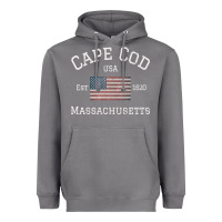 Storm cape cod massachusetts american flag usa travel vintage pullover hoodi Heavyweight Hoodie - linhVisuals