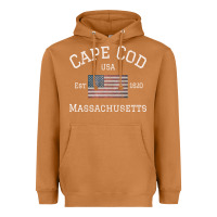 Meerkat cape cod massachusetts american flag usa travel vintage pullover hoodi Heavyweight Hoodie - linhVisuals