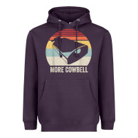 Plum retro more cowbell shirt funny drummer gift vintage t shirt Heavyweight Hoodie - linhVisuals