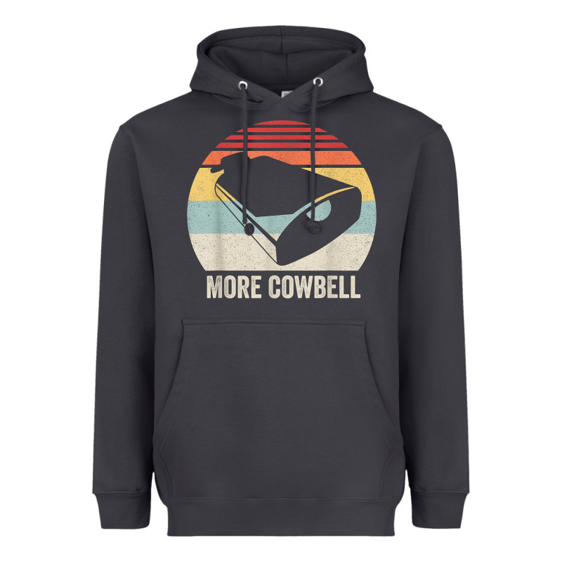 Retro More Cowbell Shirt Funny Drummer Gift Vintage T Shirt Heavyweight Hoodie by linhVisuals | Teevron