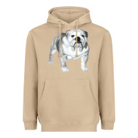 Mushroom English Bulldog Art Heavyweight Hoodie - linhVisuals