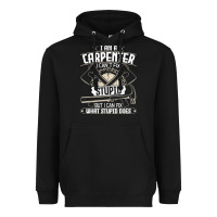 Black i can't fix stupid   funny carpentry woodworking carpenter t shirt Heavyweight Hoodie - linhVisuals