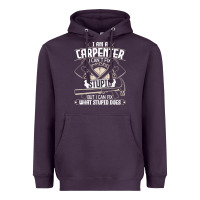 Plum i can't fix stupid   funny carpentry woodworking carpenter t shirt Heavyweight Hoodie - linhVisuals