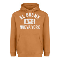Meerkat el bronx nueva york nyc gym style distressed white print t shirt Heavyweight Hoodie - linhVisuals