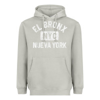 Moon Dust el bronx nueva york nyc gym style distressed white print t shirt Heavyweight Hoodie - linhVisuals