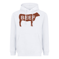 White beef t shirt, beef cattle shirt Heavyweight Hoodie - linhVisuals