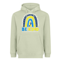 Matcha be kind down syndrome awareness blue ribbon rainbow march 21 t shirt Heavyweight Hoodie - linhVisuals