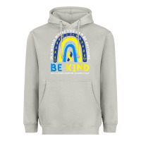 Moon Dust be kind down syndrome awareness blue ribbon rainbow march 21 t shirt Heavyweight Hoodie - linhVisuals
