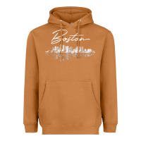 Meerkat boston skyline t shirt for women, men, girls & boys Heavyweight Hoodie - linhVisuals