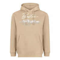 Mushroom boston skyline t shirt for women, men, girls & boys Heavyweight Hoodie - linhVisuals
