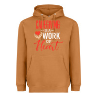 Meerkat caregiving is a work of heart caregiver gifts for men, women t shirt Heavyweight Hoodie - linhVisuals