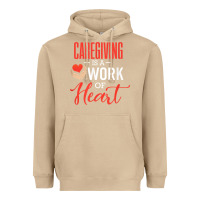 Mushroom caregiving is a work of heart caregiver gifts for men, women t shirt Heavyweight Hoodie - linhVisuals