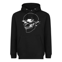 Black creepy cool egirl eboy pastel goth vaporwave glitch skull sweatshirt Heavyweight Hoodie - linhVisuals