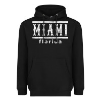 Black miami florida souvenir t shirt Heavyweight Hoodie - linhVisuals