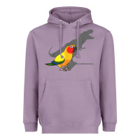 Lavender cute screaming parrot, birb memes, funny t rex sun conure t shirt Heavyweight Hoodie - linhVisuals