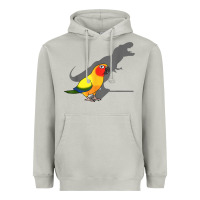 Moon Dust cute screaming parrot, birb memes, funny t rex sun conure t shirt Heavyweight Hoodie - linhVisuals