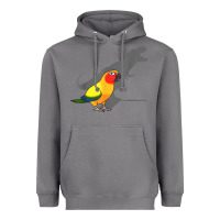Storm cute screaming parrot, birb memes, funny t rex sun conure t shirt Heavyweight Hoodie - linhVisuals
