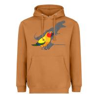 Meerkat cute screaming parrot, birb memes, funny t rex sun conure t shirt Heavyweight Hoodie - linhVisuals